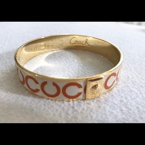 Coach enamel bangle bracelet